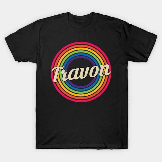 Travon - Retro Rainbow Style T-Shirt by MaydenArt